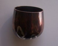 Tumbler - copper with silver inlay
